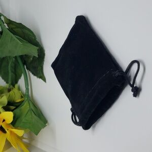 Black Velvet Drawstring Bag Small BOGO8
